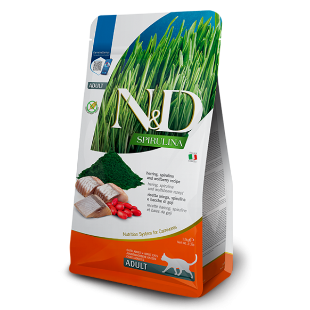 Farmina N&D Spirulina Feline Adult Herring 1,5kg